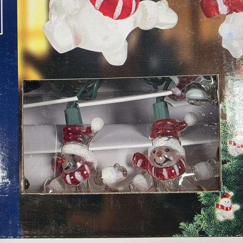 Merrybright 20 LED Snowman String Light Set Christmas Indoor/Outdoor 7 Feet